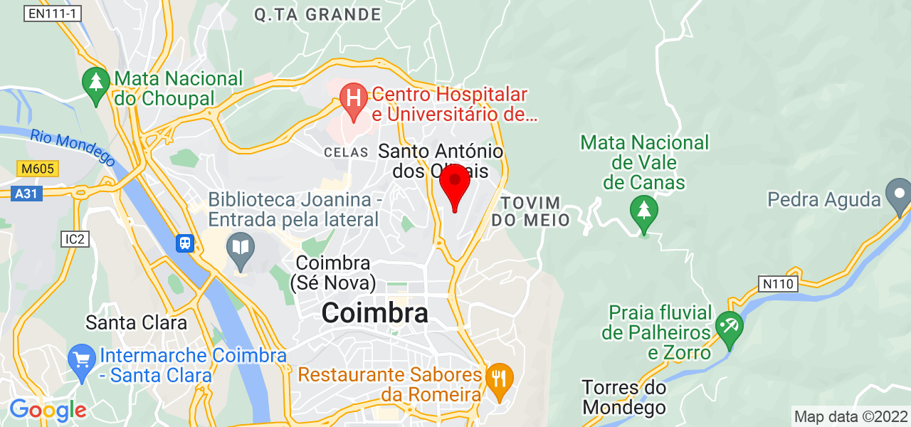 Joana Gomes - Coimbra - Coimbra - Mapa