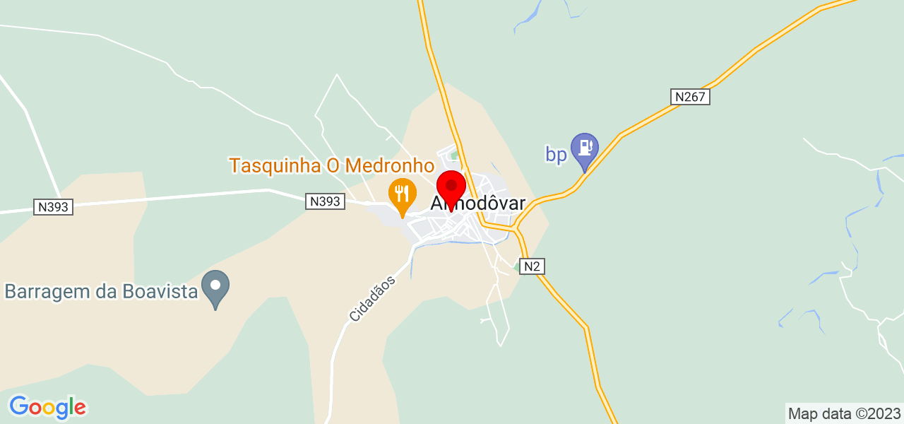 Fernando - Beja - Almodôvar - Mapa