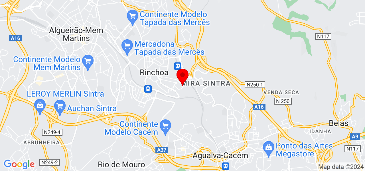 Aline Fontoura - Lisboa - Sintra - Mapa