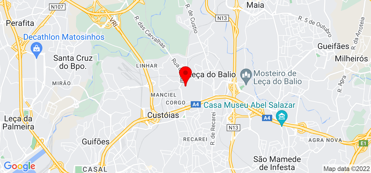 Marlene Almeida - Porto - Matosinhos - Mapa