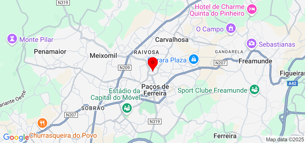 James estofos - Porto - Paços de Ferreira - Map