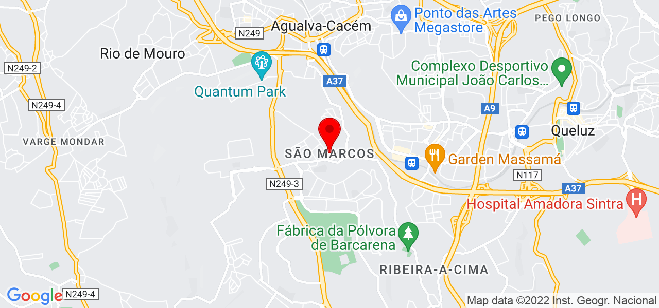 Empregada dom&eacute;stica - Lisboa - Sintra - Mapa
