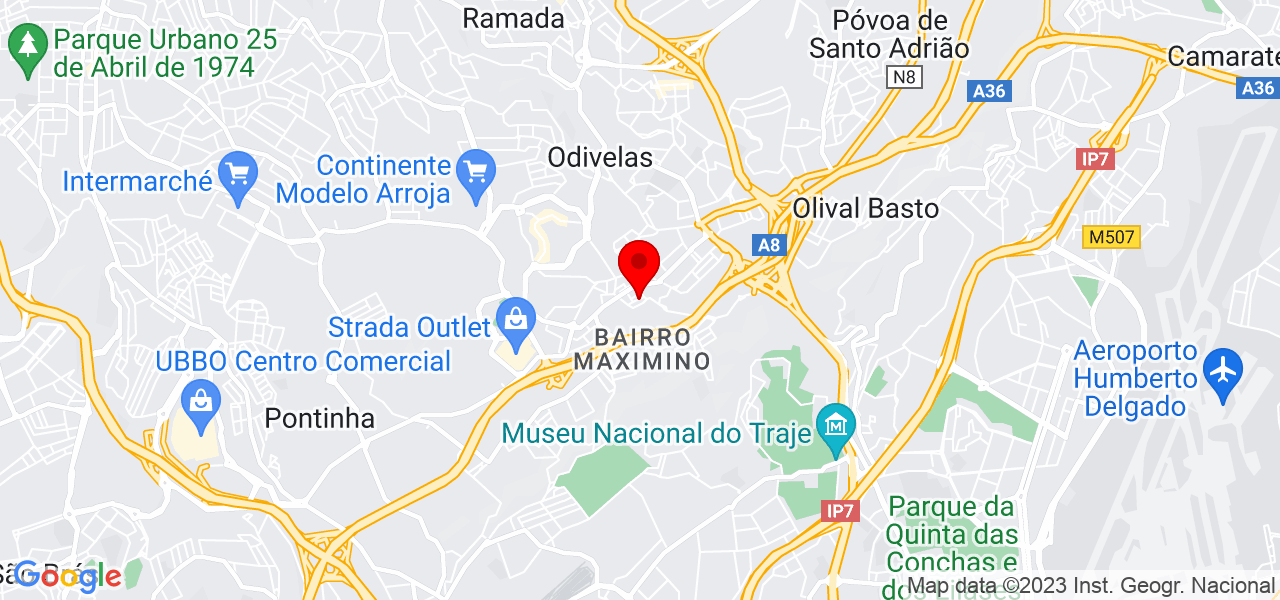 Ramos t&eacute;cnico eficiente - Lisboa - Odivelas - Mapa
