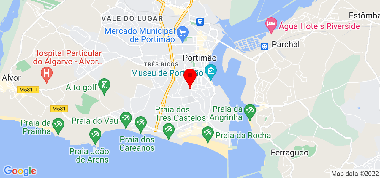 Ana Francisco - Faro - Portimão - Mapa
