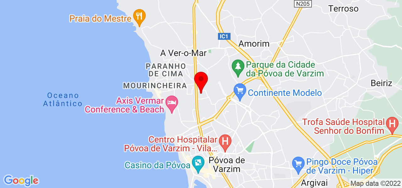 Pedro Dourado Unipessoal lda - Porto - Póvoa de Varzim - Mapa
