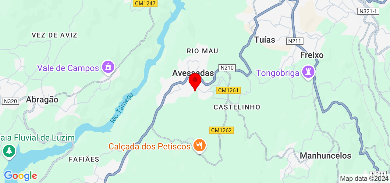 Duarte - Porto - Marco de Canaveses - Mapa