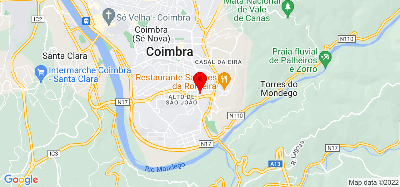 FranciscoJosé Pinto Ferreira Garcia - Coimbra - Coimbra - Mapa