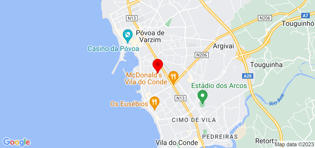 Cor& Acabamento - Porto - Vila do Conde - Mapa