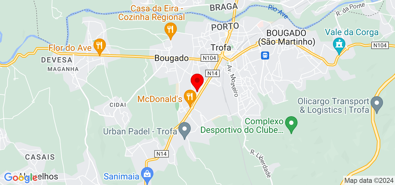 Jesus te ama - Porto - Trofa - Map