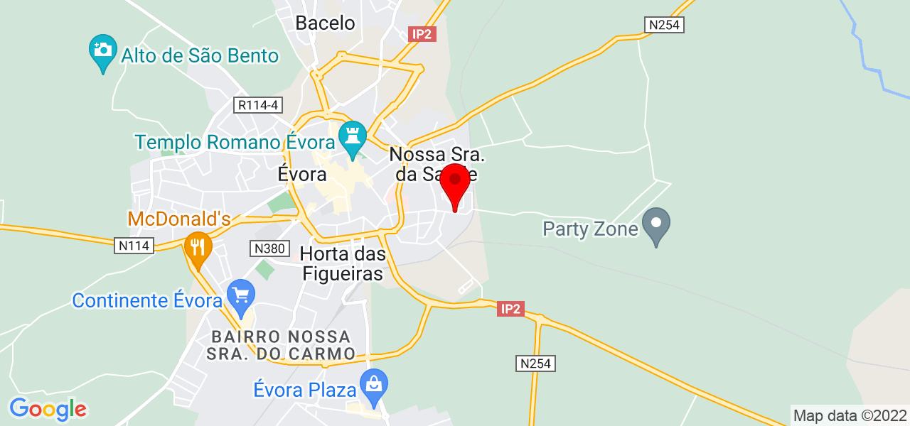 Doménica Romero - Évora - Évora - Carte