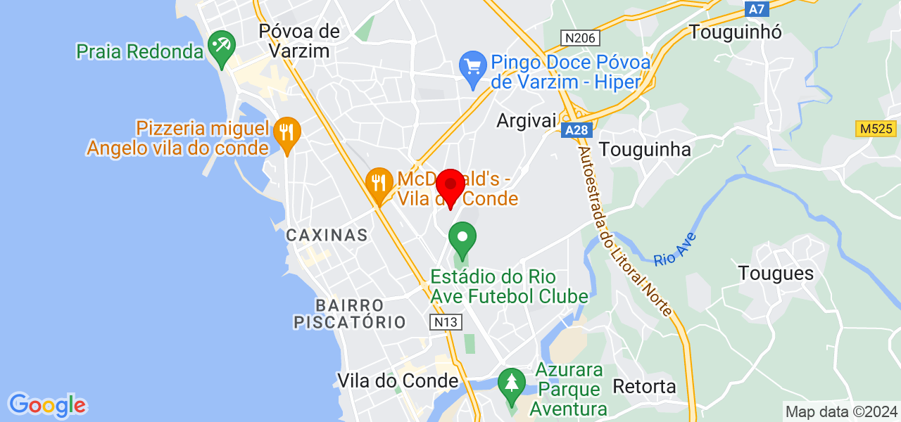 Melisa Thomas - Porto - Vila do Conde - Mapa