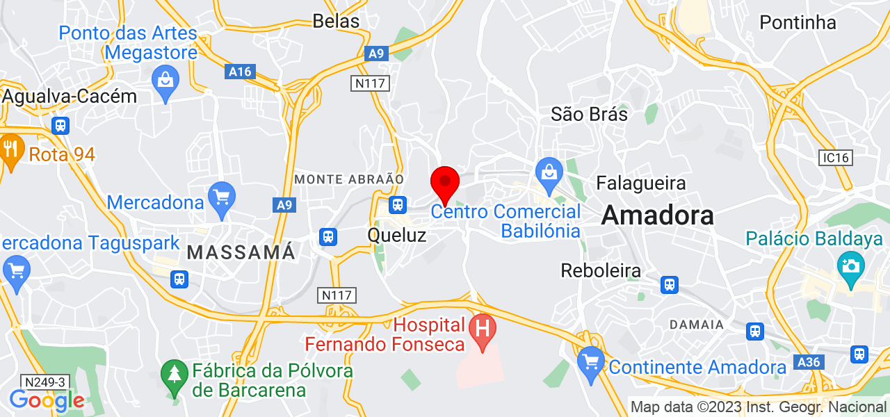 J&eacute;ssica Jardim - Lisboa - Sintra - Mapa