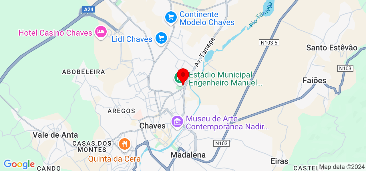 Jorge Carvalho - Vila Real - Chaves - Map