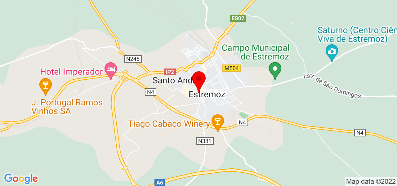 Carina Silva - Évora - Estremoz - Mapa
