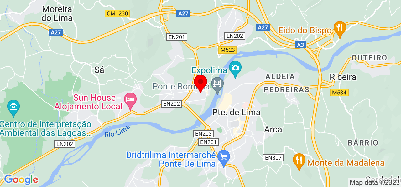 Flavia - Viana do Castelo - Ponte de Lima - Mapa