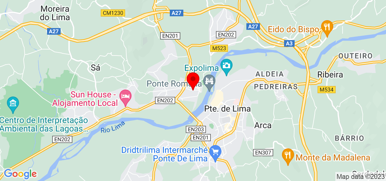 Flavia - Viana do Castelo - Ponte de Lima - Karte