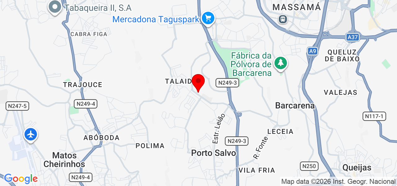 Jo&atilde;o Pedro Pires - Lisboa - Oeiras - Map