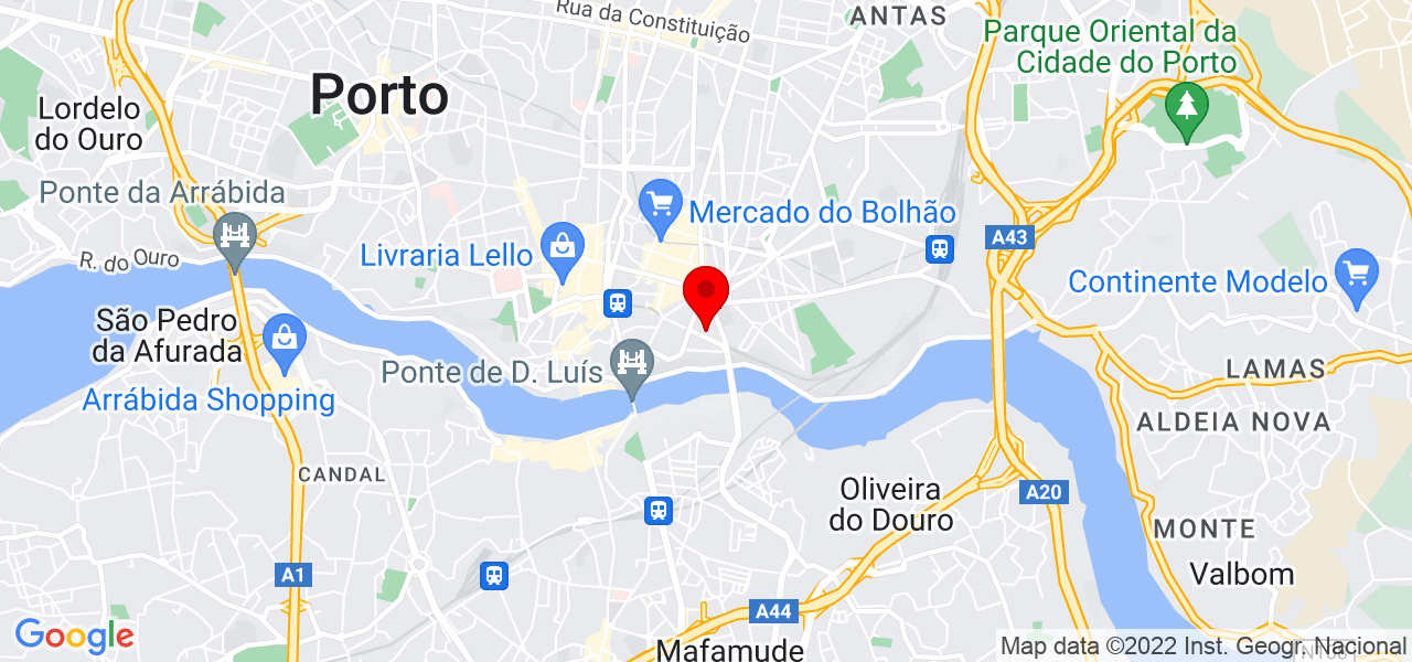 Edna Maria Correia de Pina Monteiro - Porto - Porto - Mapa