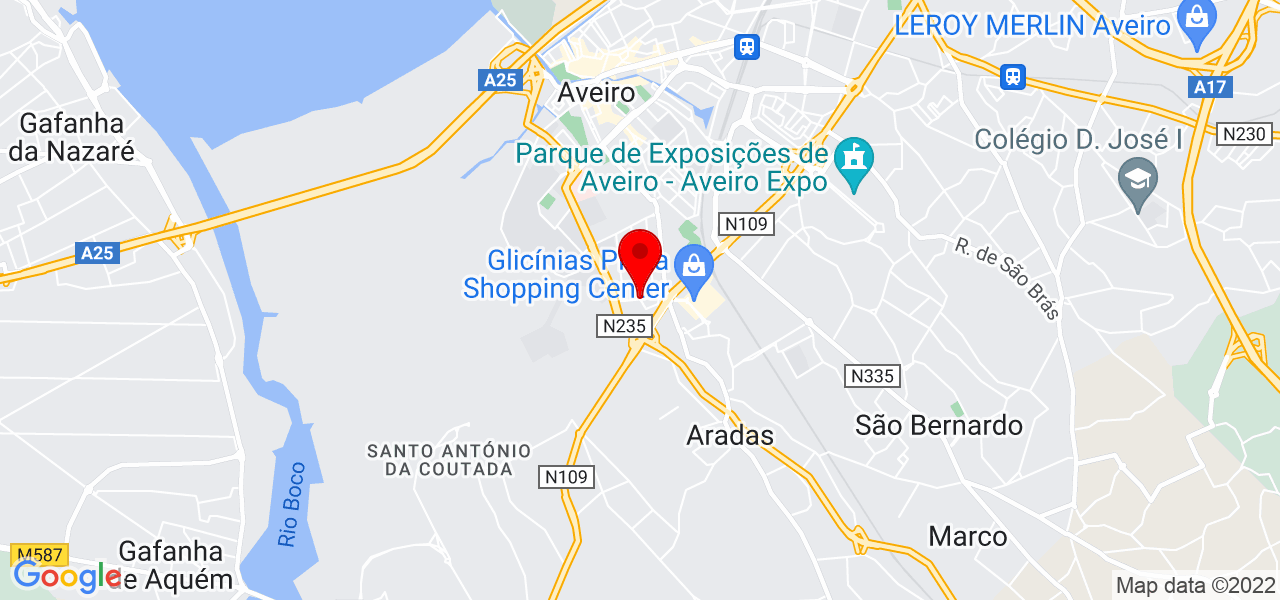 Flavia Alves - Aveiro - Aveiro - Mapa