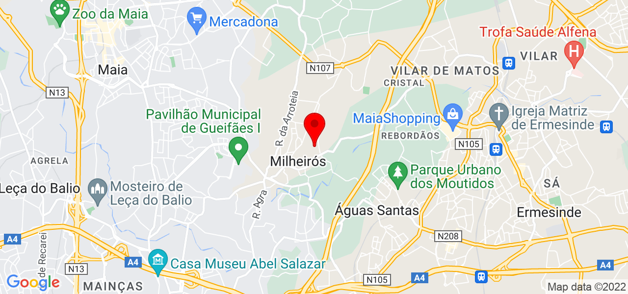 Tito Rafael - Porto - Maia - Mapa