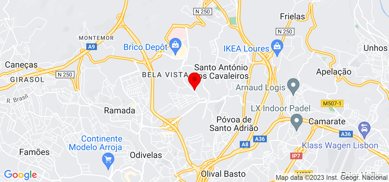 Ricardo prazeres - Lisboa - Loures - Mapa