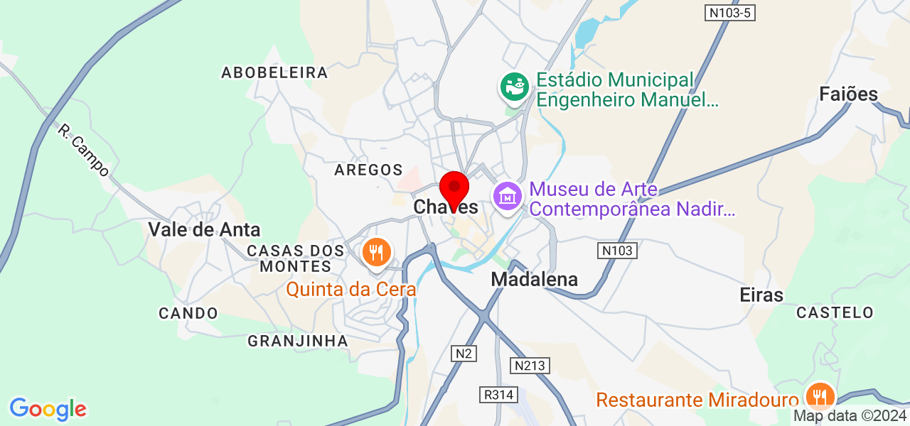 Tra&ccedil;o Activo Lda - Vila Real - Chaves - Mapa