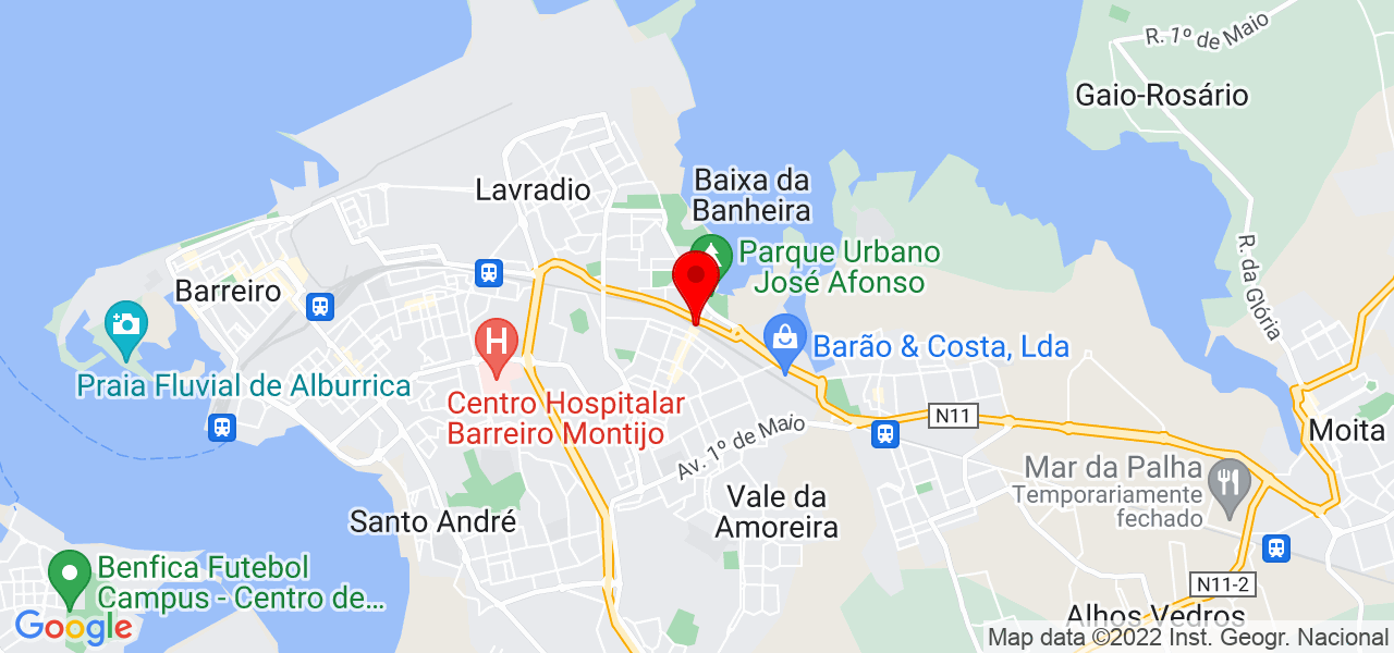 Luciano Dias - Setúbal - Moita - Mapa