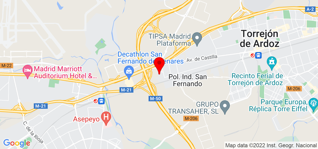 Felicia - Comunidad de Madrid - San Fernando de Henares - Mapa