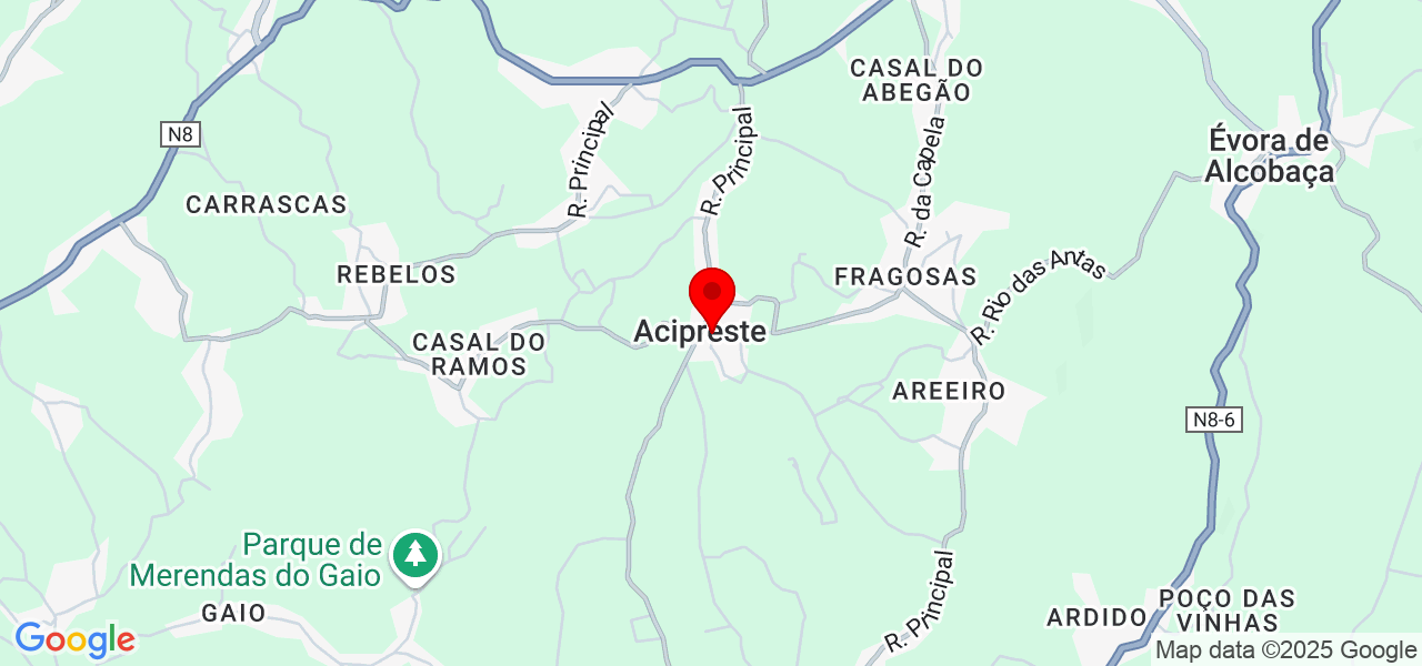 Joaquim Coelho - Leiria - Alcobaça - Map