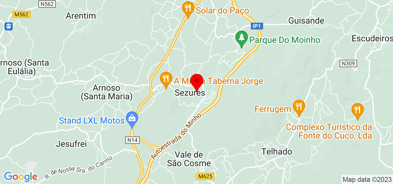 Lara Nogueira - Braga - Vila Nova de Famalicão - Mapa