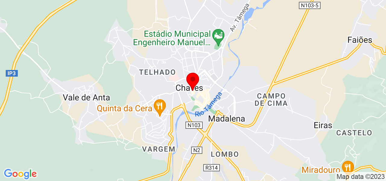 Joana - Vila Real - Chaves - Mapa