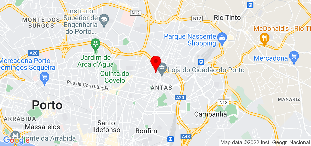 Silvio Cunha - Porto - Porto - Mapa