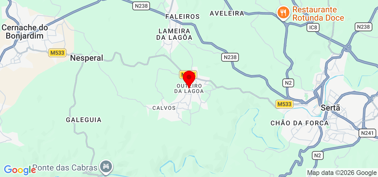 Atelier do Vale - Castelo Branco - Sertã - Karte