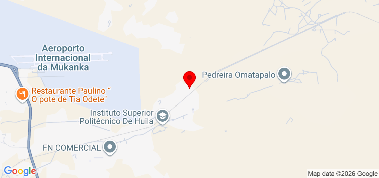 Luzcrochê - Huíla - Lubango - Mapa