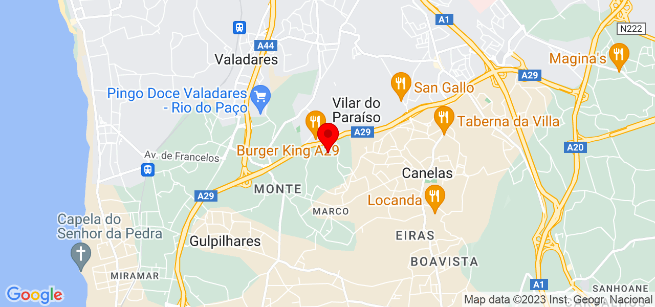 Andre Teixeira - Porto - Vila Nova de Gaia - Mapa