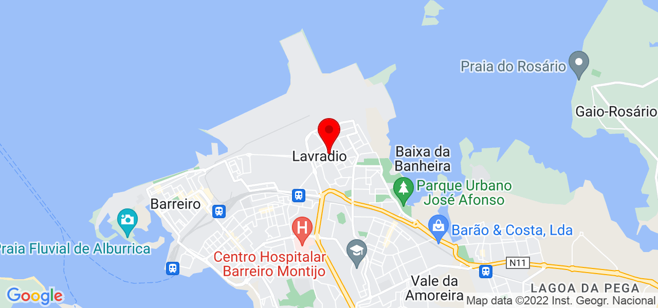 Leon Sena - Setúbal - Barreiro - Karte