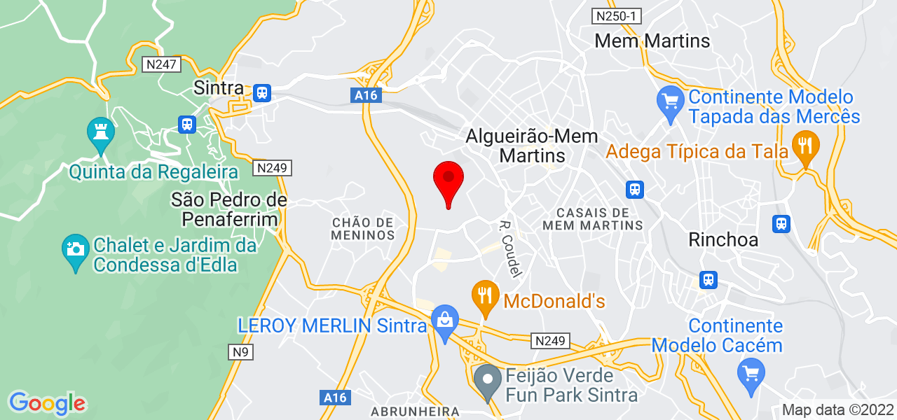 CascaisRepair - Lisboa - Sintra - Karte