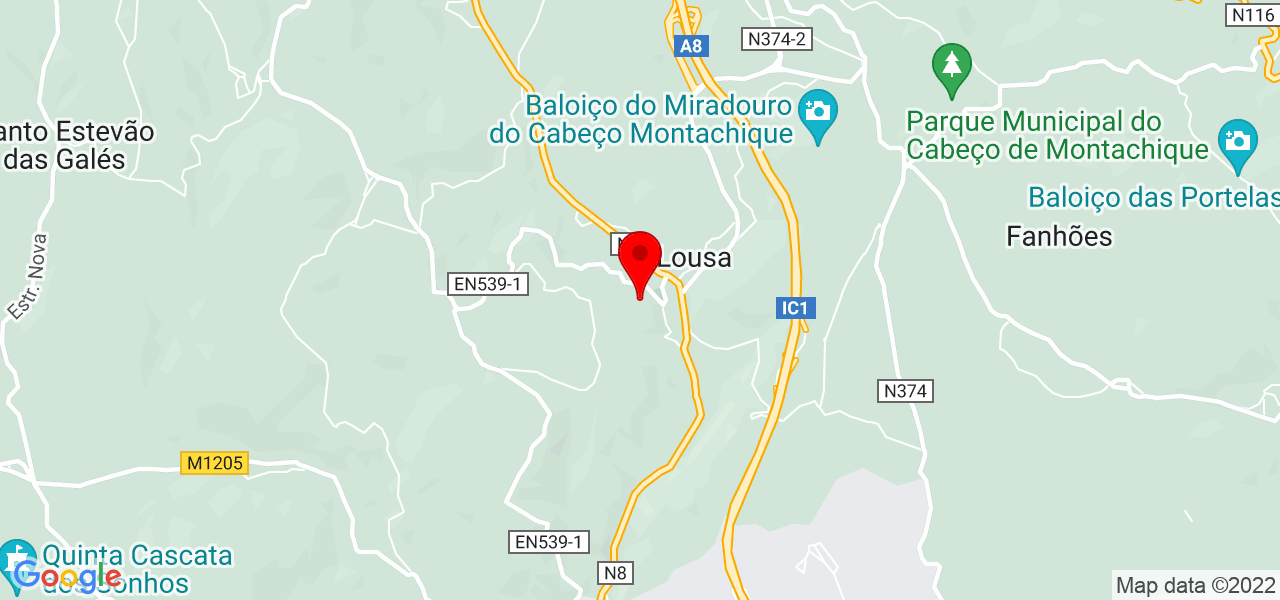 Andr&eacute; Silva - Lisboa - Loures - Mapa