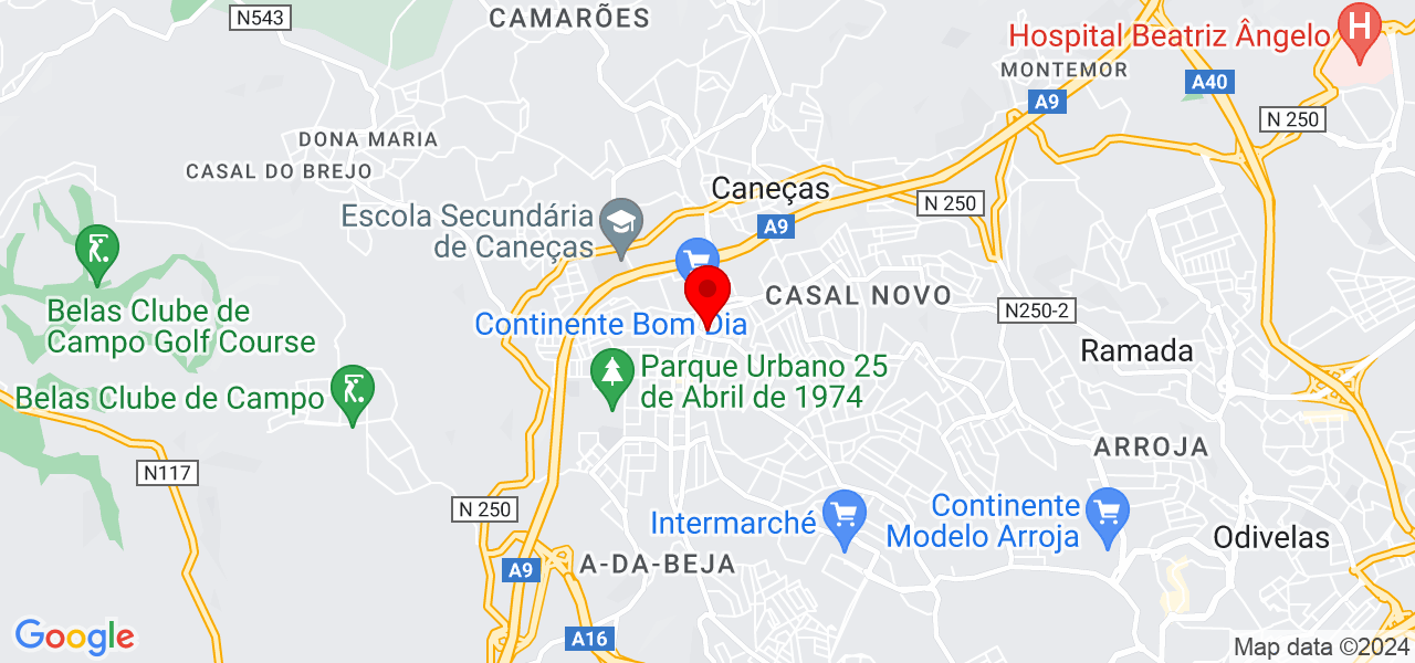 Ingrid - Lisboa - Sintra - Map