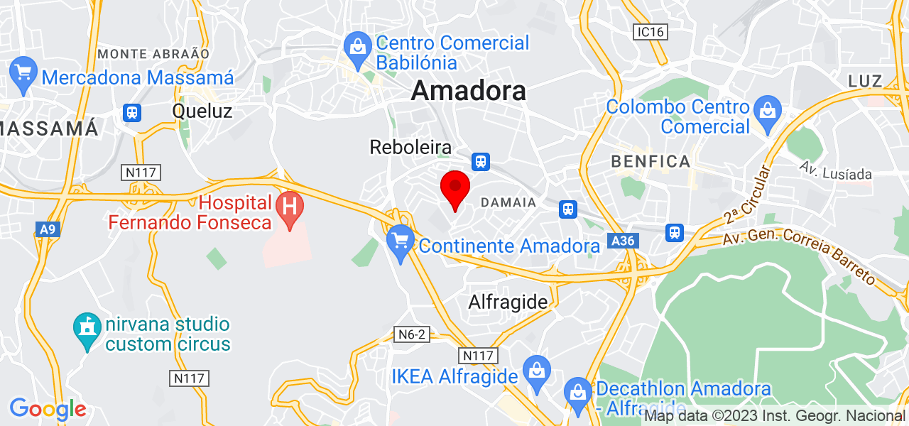 Mariana Dias - Lisboa - Amadora - Mapa