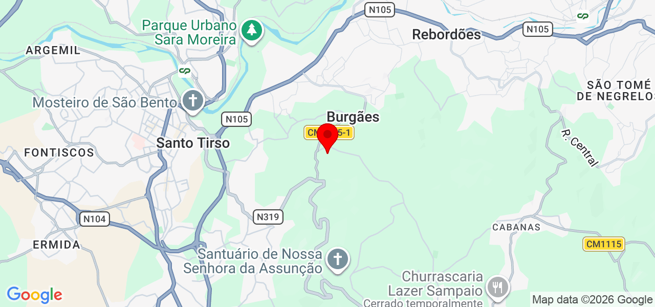 Marcelo - Porto - Santo Tirso - Map