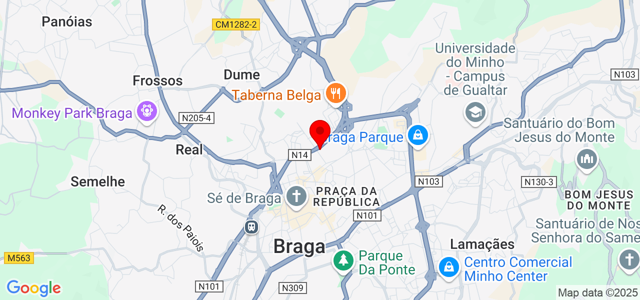 Monique Aguiar - Braga - Braga - Karte