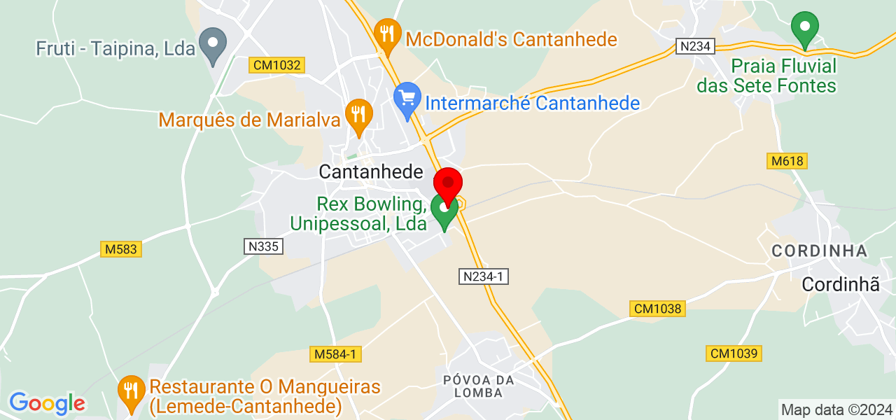 Duarte decor - Coimbra - Cantanhede - Mapa