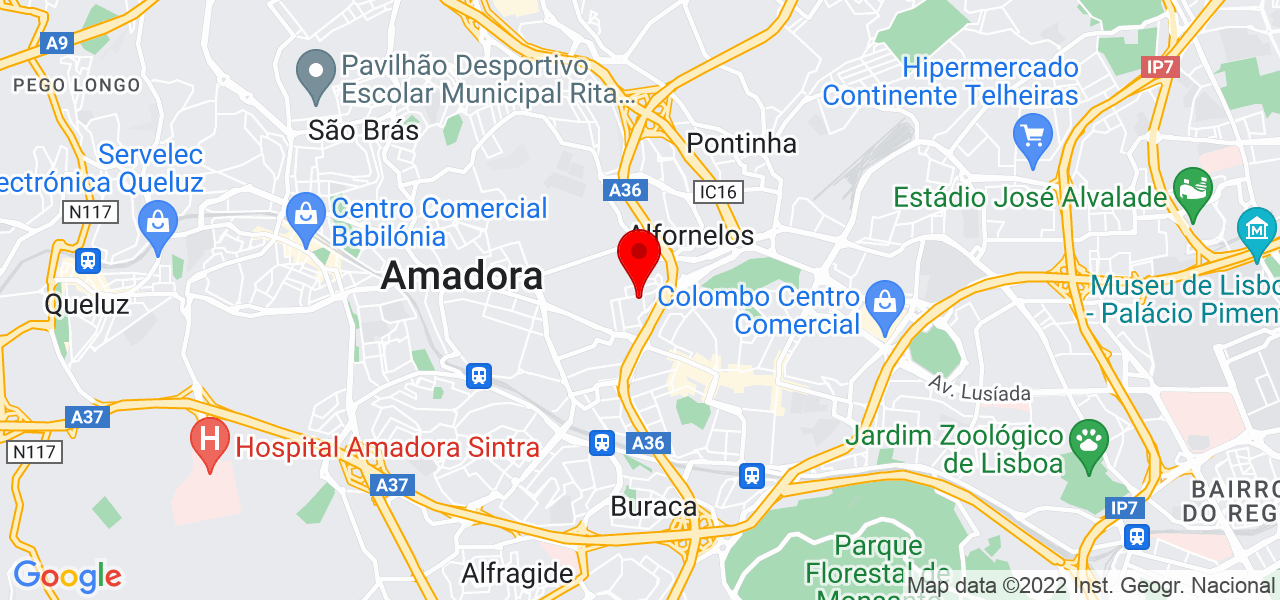 Catia - Lisboa - Amadora - Mapa