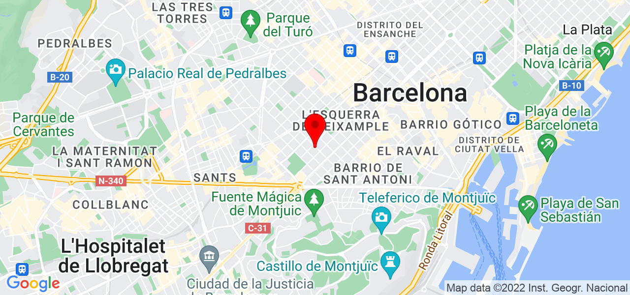 R. P. Fitness - Cataluña - Barcelona - Mapa