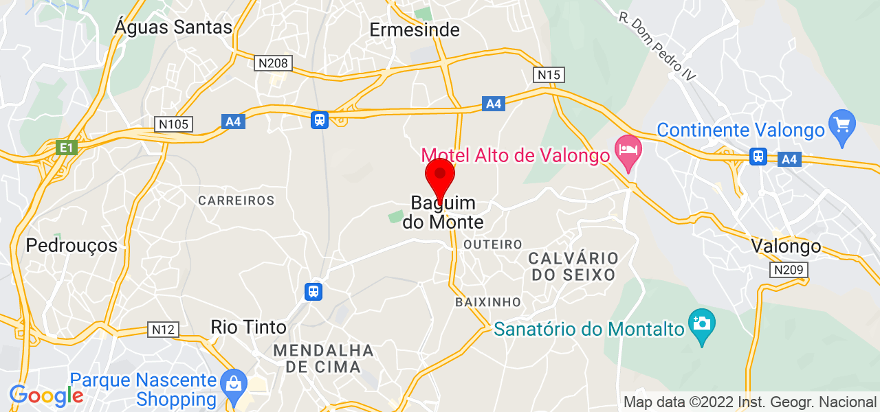 Valeriano Filipe - Porto - Gondomar - Mapa