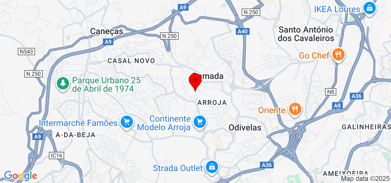 valdmir tavares - Lisboa - Odivelas - Mapa