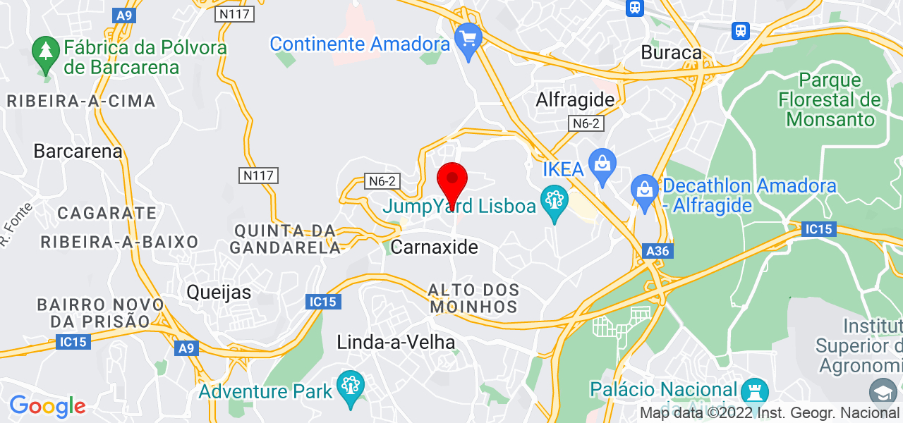 Samuel Jacinto - Lisboa - Oeiras - Mapa