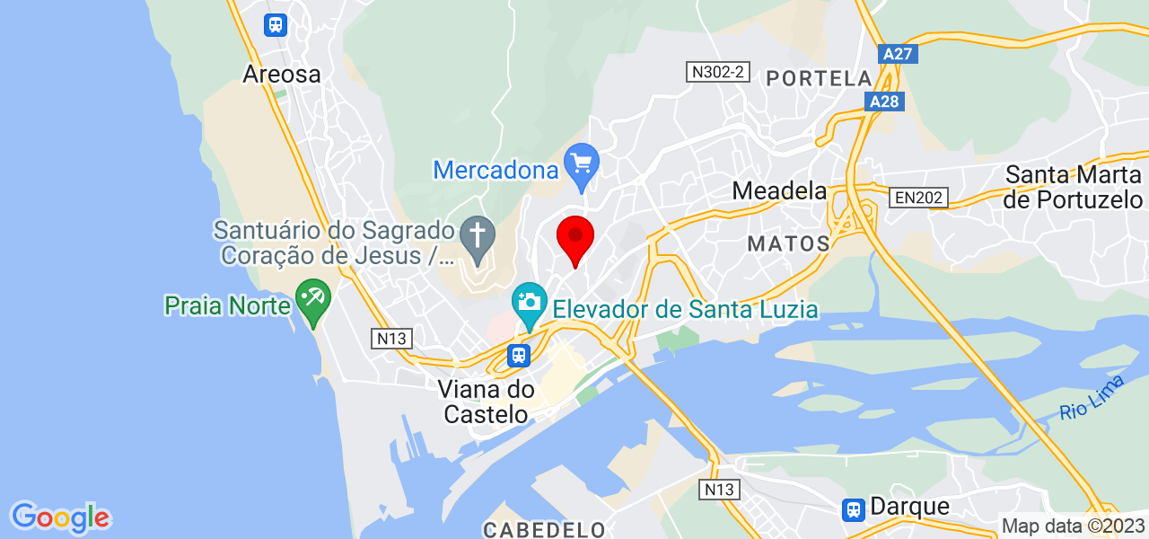 Luzair Ribeiro - Viana do Castelo - Viana do Castelo - Mapa