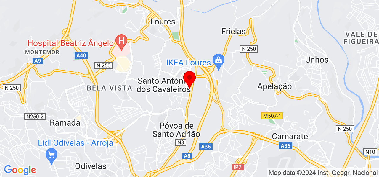 Marcia - Lisboa - Loures - Mapa
